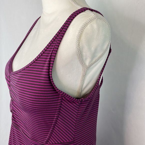 Prana Rebecca Dress in Vivid Viola. Purple with Brown Stripes. Size XL. NWT. - Picture 5 of 16